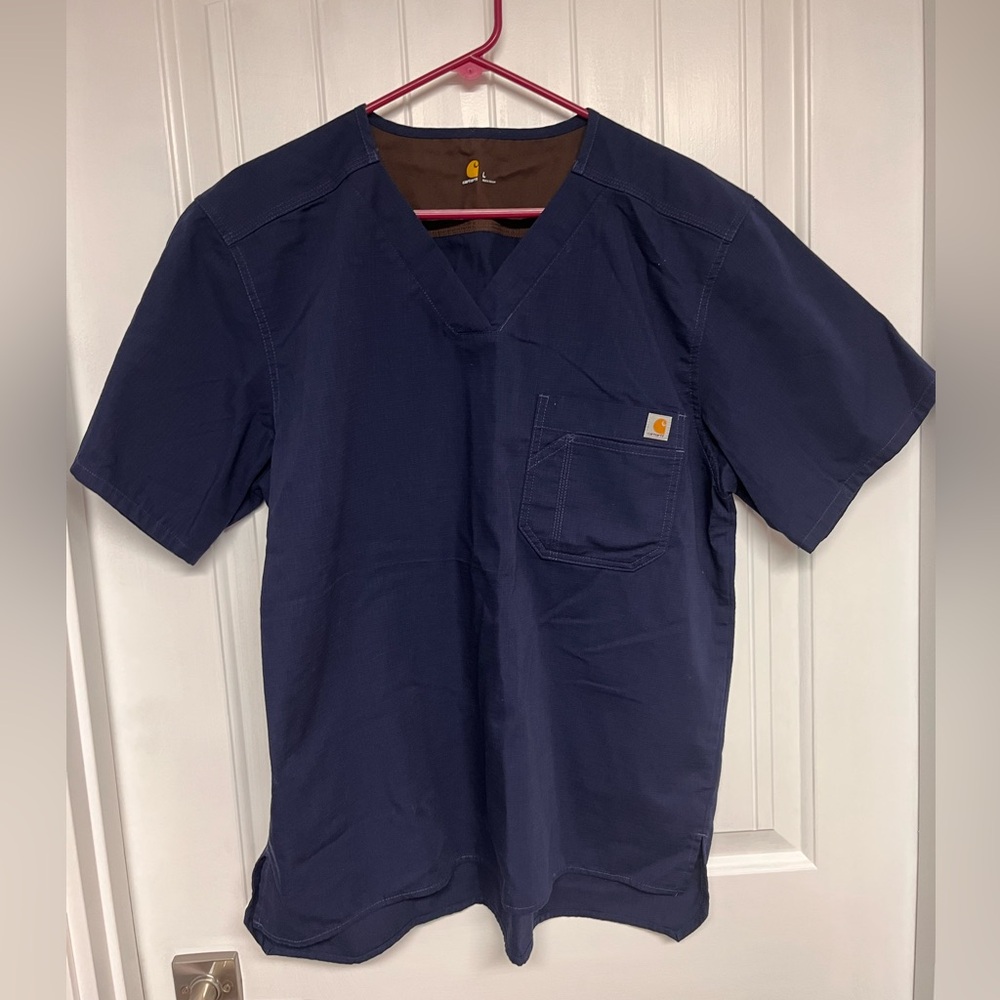 Carhartt Scrubs Pants and Top Navy Blue Size Large